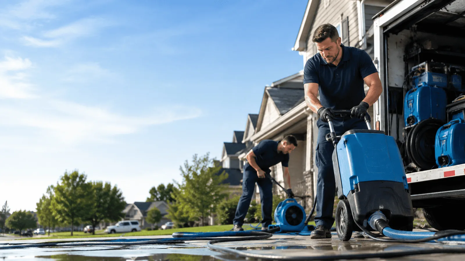 Dehumidification being performed in Margaretville, NY